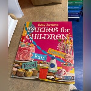 Betty Crocker Parties for Children Book - Red, Pink, Blue